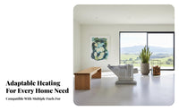 Dual Energy Source Heating Stove, Wood Compatible, Premium Recycled Air, Indoor Rural Home Heater, Smokeless Gasification,