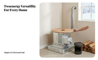 Wood Burning Stove, High-End Thickened Indoor Heater, Smokeless Gasification, Dual Energy for Home