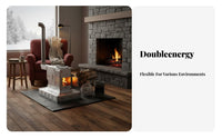 Wood Burning Stove, High-End Thickened Indoor Heater, Smokeless Gasification, Dual Energy for Home