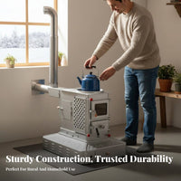 Wood Burning Stove, High-End Thickened Indoor Heater, Smokeless Gasification, Dual Energy for Home