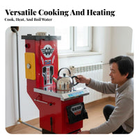 Home Heating Stove, Energy-Saving Gasification Boiler, Fast Heating, Multi-Fuel, Rural Use