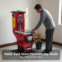 Home Heating Stove, Energy-Saving Gasification Boiler, Fast Heating, Multi-Fuel, Rural Use