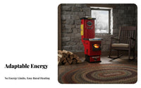 Home Heating Stove, Energy-Saving Gasification Boiler, Fast Heating, Multi-Fuel, Rural Use