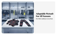 7mm Wetsuit, Two-Piece Split Design, fastenered, Fleece Lined, Winter Thermal Diving Suit, 5mm/3mm choices