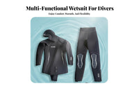 7mm Wetsuit, Two-Piece Split Design, fastenered, Fleece Lined, Winter Thermal Diving Suit, 5mm/3mm choices