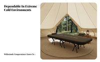 Inflatable Folding Camp Bed, Portable Outdoor Floating Bed, Comfortable Brushed Air Mattress