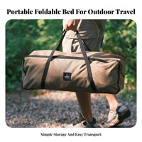 Inflatable Folding Camp Bed, Portable Outdoor Floating Bed, Comfortable Brushed Air Mattress