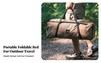 Inflatable Folding Camp Bed, Portable Outdoor Floating Bed, Comfortable Brushed Air Mattress