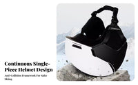 super Lightweight Ski Helmet, Small Brim, Adjustable Vents, Unisex Adult, collision Resistant, powder Sports