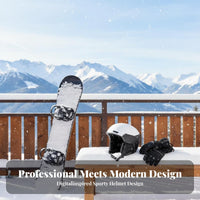 super Lightweight Ski Helmet, Small Brim, Adjustable Vents, Unisex Adult, collision Resistant, powder Sports