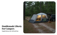 SUV Tail Tunnel Tent, Outdoor Camping, Single Bedroom and Living Room, Waterproof, Thickened, Detachable Inner Tent, Flexible