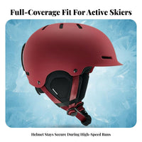 Winter Helmet, Gradient Ski Helmet, Electroplated Silver Material, Unisex, Adjustable, NT31, Snowboarding Gear