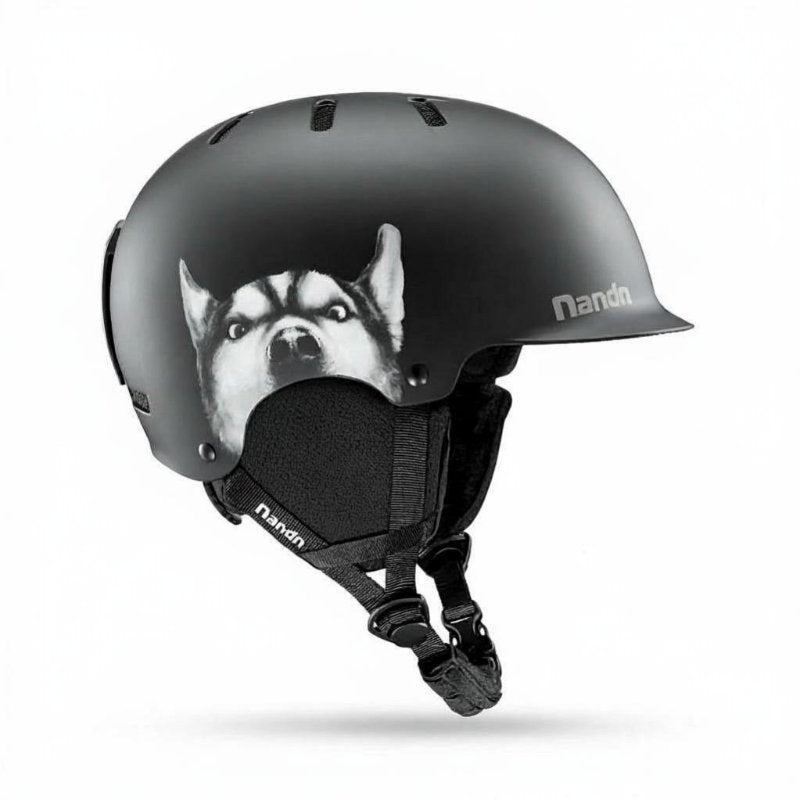 Winter Helmet, Gradient Ski Helmet, Electroplated Silver Material, Unisex, Adjustable, NT31, Snowboarding Gear