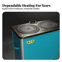 Sphere Heating Stove, Water Heating, Home Use, Space-Saving, Connects Radiator, High Performance