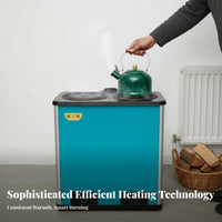 Sphere Heating Stove, Water Heating, Home Use, Space-Saving, Connects Radiator, High Performance