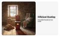 Home Heating Stove, Energy-Saving Boiler, Radiator & Underfloor Compatible, Multi-Fuel Rural Heater