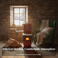 Home Heating Stove, Energy-Saving Boiler, Radiator & Underfloor Compatible, Multi-Fuel Rural Heater