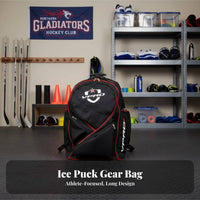 Ice Sports Gear Bag, Upright Rolling Trolley, Polyester, For Kids Adults
