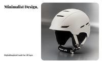 Ski Helmet with Integrated Goggle, Unisex Winter Protective Helmet, Adjustable, Multi-Size, For Children and Adults