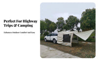 Car Rear Tent, SUV Camping Awning, Outdoor Travel, Quick Setup
