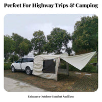 Car Rear Tent, SUV Camping Awning, Outdoor Travel, Quick Setup