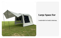Car Rear Tent, SUV Camping Awning, Outdoor Travel, Quick Setup