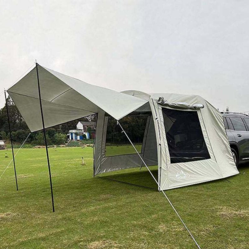 Car Rear Tent, SUV Camping Awning, Outdoor Travel, Quick Setup