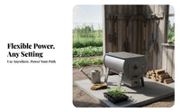 Wood Burning Stove, Indoor Outdoor Heater, Smokeless Multi-Functional Heating Cooking Stove for Winter Rural Use