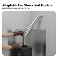 Thickened 304 Stainless Steel Chimney Vent Duct for Boiler, Firewood Cooker