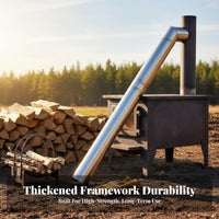 Thickened 304 Stainless Steel Chimney Vent Duct for Boiler, Firewood Cooker