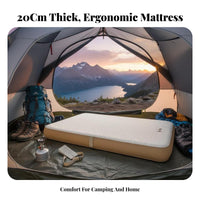 Inflatable Mattress, 20cm Thick, Plush Surface, Outdoor Camping, Comfortable Support