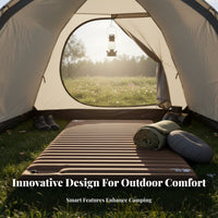 Inflatable Camping Mattress, Single/dual air Bed, Portable Moistureresistant Mat, Foot Pump, Outdoor Sleeping Pad