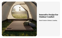 Inflatable Camping Mattress, Single/dual air Bed, Portable Moistureresistant Mat, Foot Pump, Outdoor Sleeping Pad