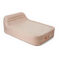Inflatable Air Mattress, PVC Flocked, Outdoor Camping, Home, Ground Mat, Adjustable Firmness, Thickened Soft Bed, Manual Pump,