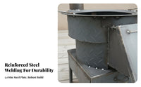 Multi-Functional Firewood Stove, Portable Outdoor Heater, Home & Rural Cooking Heating Steel Stove