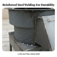 Multi-Functional Firewood Stove, Portable Outdoor Heater, Home & Rural Cooking Heating Steel Stove