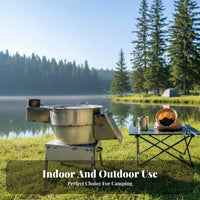 Multi-Functional Firewood Stove, Portable Outdoor Heater, Home & Rural Cooking Heating Steel Stove