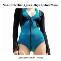 Women's Long Sleeve Cover Up, Sun Protection, Quick Dry, Outdoor & Beach Shirt