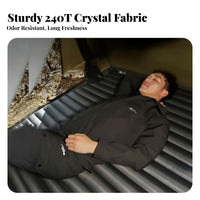 Inflatable Mattress, Portable Single/dual air Bed, Outdoor Camping Moistureresistant Mat, Foot Pump
