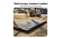 Inflatable Mattress, Portable Single/dual air Bed, Outdoor Camping Moistureresistant Mat, Foot Pump