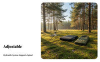 Inflatable Bed, Brushed TPU Camping Sleeping Pad, Adjustable Firmness, Double/Single Option, Electric Inflation