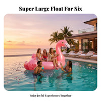 Large Cartoon Inflatable Island, Magical Horse or Flamingo PVC Water Float, Party Pool Raft for Adults and Kids, Random Design