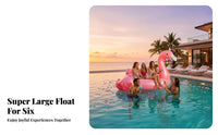 Large Cartoon Inflatable Island, Magical Horse or Flamingo PVC Water Float, Party Pool Raft for Adults and Kids, Random Design