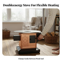 Smokeless Multi-Functional Heating Stove for Indoor Rural Homes, Winter Table