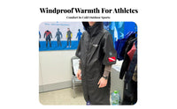 Windbreaker Poncho, Thick Waterproof Fleece-Lined Changing Robe, Outdoor Sports, Unisex, Diving