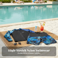 Diving Suit Rash Guard Split Design Sun Protection Quick Dry Long Sleeve Surfing