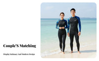 Diving Suit Rash Guard Split Design Sun Protection Quick Dry Long Sleeve Surfing