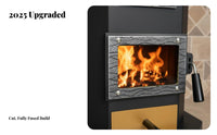 Indoor Heating Gasification Stove, double energy source Coal & Wood, Rural Multifunctional 2025 Model
