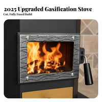 Indoor Heating Gasification Stove, double energy source Coal & Wood, Rural Multifunctional 2025 Model