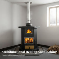 Indoor Heating Gasification Stove, double energy source Coal & Wood, Rural Multifunctional 2025 Model